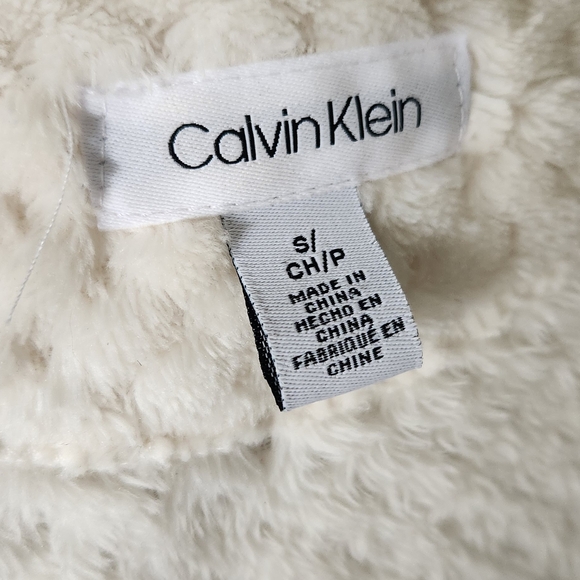 Calvin Klein Cream Fleece Jacket - Picture 2 of 7